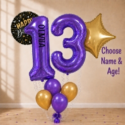Fortune Teller PERSONALIZED 2 Digit Balloon Bouquet